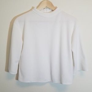 Zara Off-White Top 3/4 Size Small